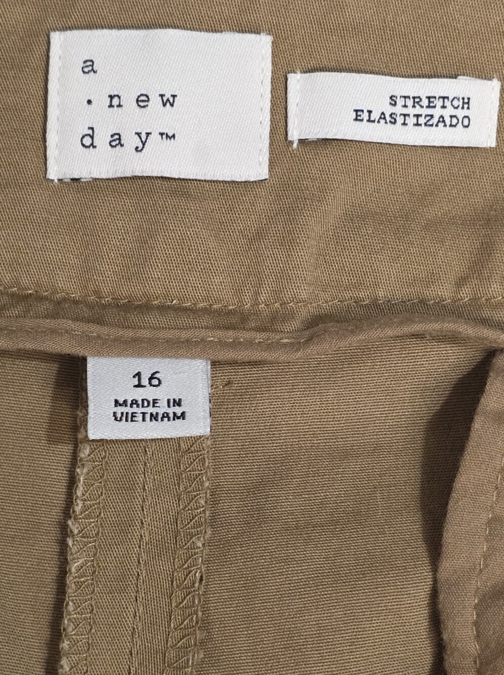 a new day Cotton Blend Wide-Leg Tie-Waist Cropped Pants Womens Size 16 - Picture 7 of 11